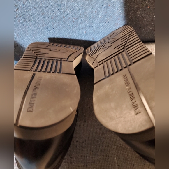 Emporio Armani Classic Monkey Strap Shoes Mens Size 9 - Picture 7 of 10